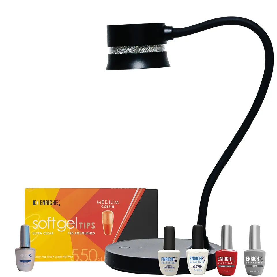kupa-manipro-glo-duet-noir-lampe-led-uv-portable-2-en-1-kit-essentials-capsules- image 1