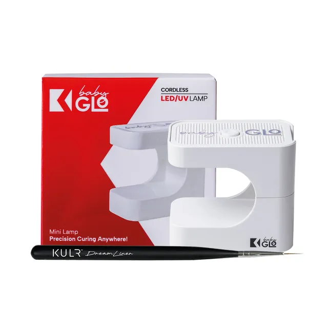 kupa-baby-glo-mini-lamp-kulr-dream-liner-brush-bundle-lampe-de-curing-led-uv-com image 1