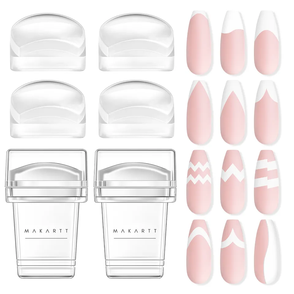 makartt-kit-de-stamping-french-nail-art-tampon-ongles-grattoir-et-6-feuilles-de- image 1