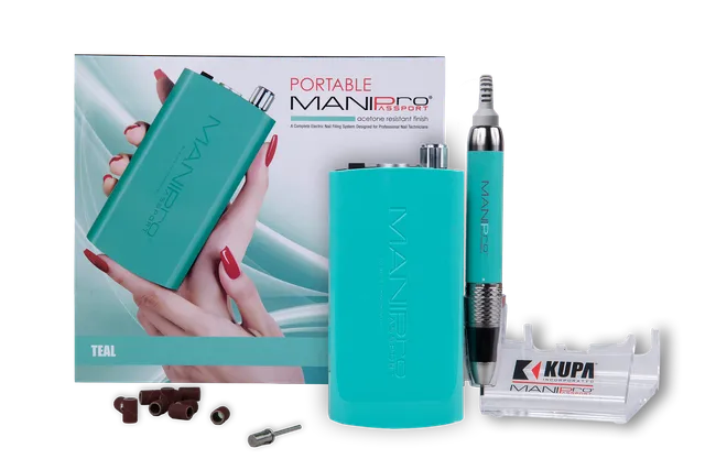 kupa-manipro-passport-avec-kp-55-teal-ponceuse-lectrique-ongles-portable-sans-fi image 1
