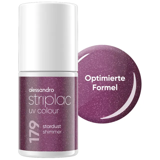 alessandro-striplac-stardust-shimmer-vernis-uv-pelable-violet-paillet-6-5-ml-ten image 1