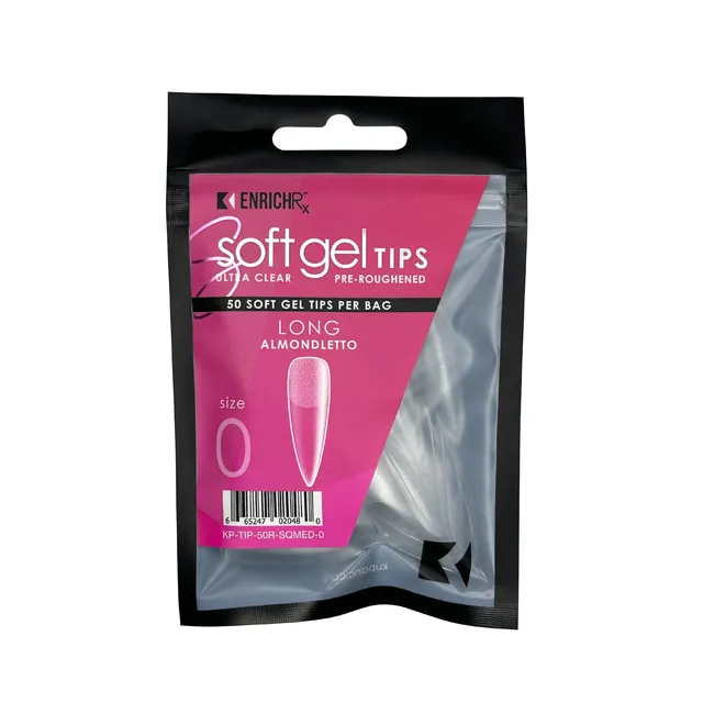 kupa-enrichrx-soft-gel-tips-almondletto-long-capsules-gel-souples-amande-longues image 1