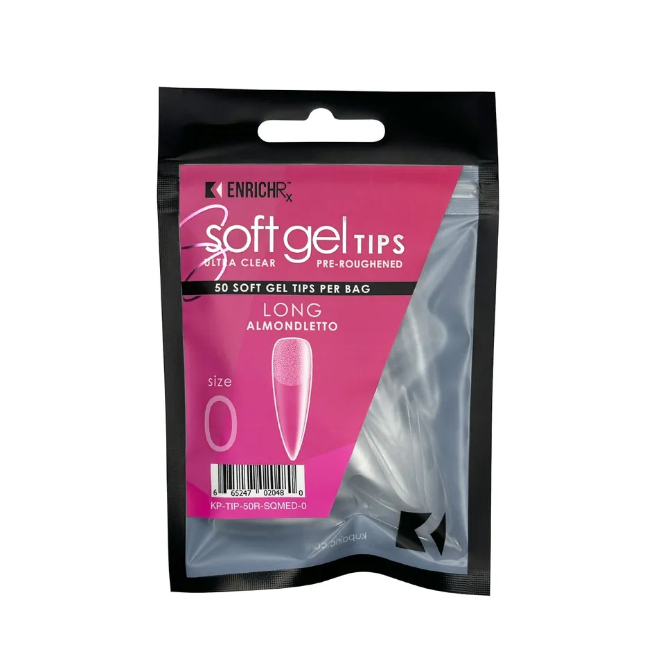 kupa-enrichrx-soft-gel-tips-almondletto-long-capsules-gel-souples-amande-longues image 1