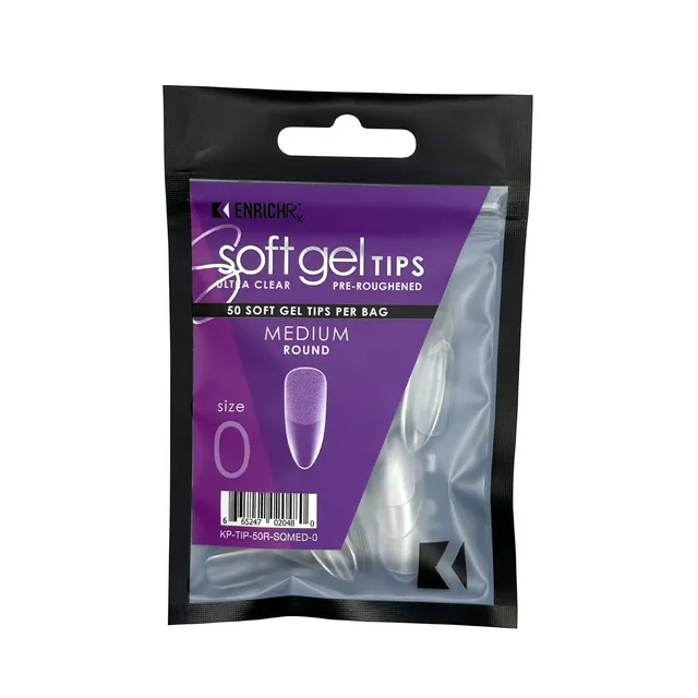 kupa-enrichrx-soft-gel-tips-capsules-rondes-medium-pr-rugueuses-ultra-transparen image 1