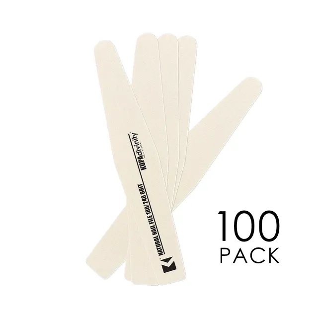 kupa-divinity-natural-nail-file-180-240-lime-ongles-double-grain-douce-lot-de-10 image 1