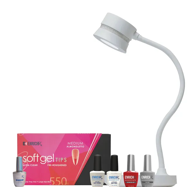 kupa-manipro-glo-duet-blanc-lampe-de-table-led-uv-2-en-1-mains-libres-avec-bundl image 1