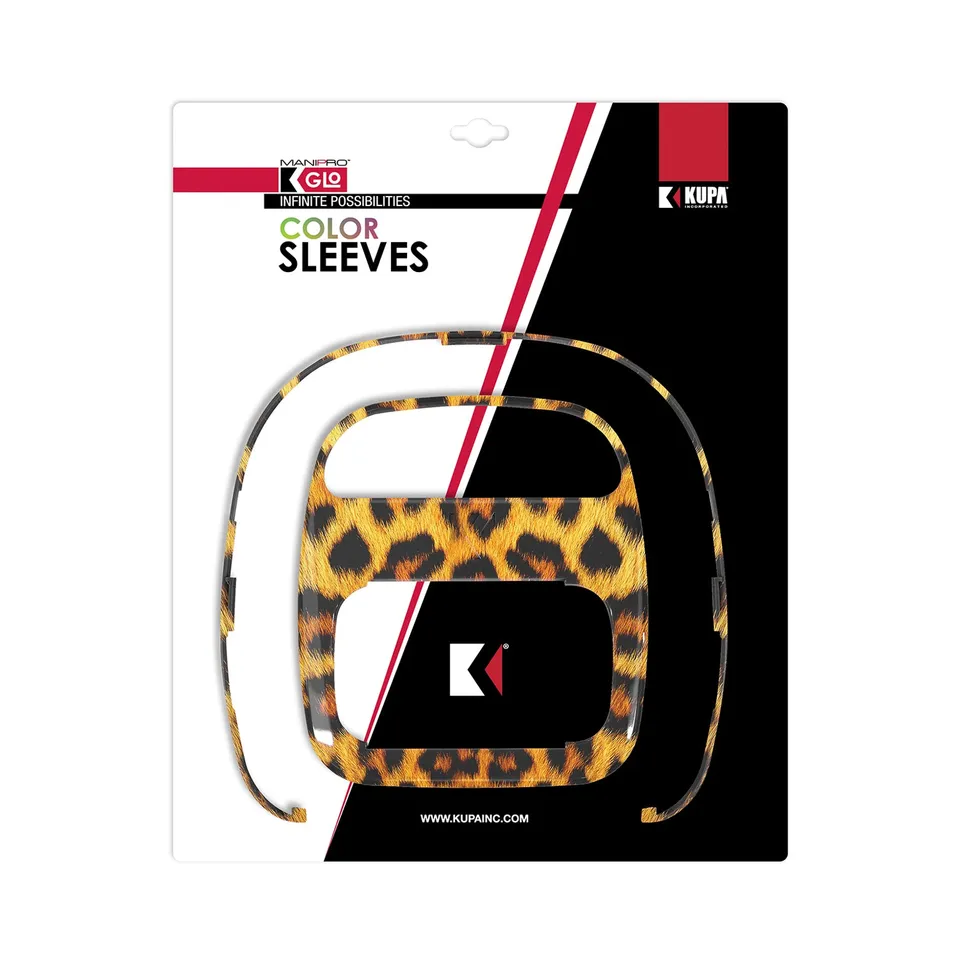 kupa-manipro-glo-color-sleeve-cheetah-habillage-de-lampe-led-uv-top-bas-inclus image 1