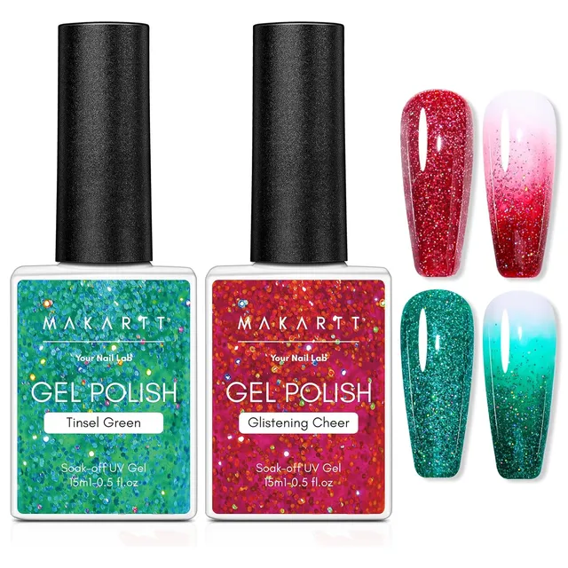 makartt-christmas-glitter-gel-nail-polish-set-coffret-vernis-gel-paillet-rouge-e image 1