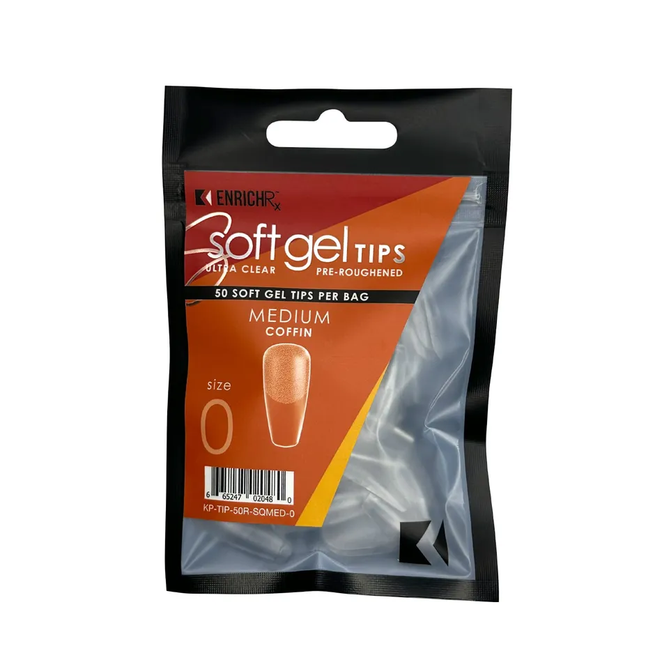 kupa-enrichrx-soft-gel-tips-coffin-medium-recharge-50-capsules-pr-rugueuses-ultr image 1