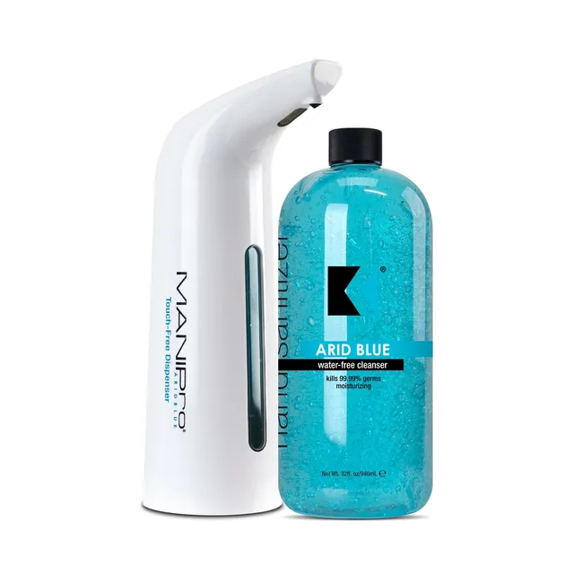kupa-manipro-touch-free-dispenser-arid-blue-32-oz-pack-distributeur-automatique- image 1