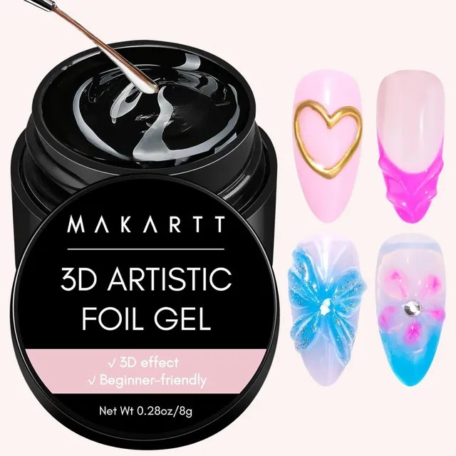 makartt-colle-feuille-de-nail-art-3d-artistic-gel-foil-de-transfert-8-g-avec-pin image 1