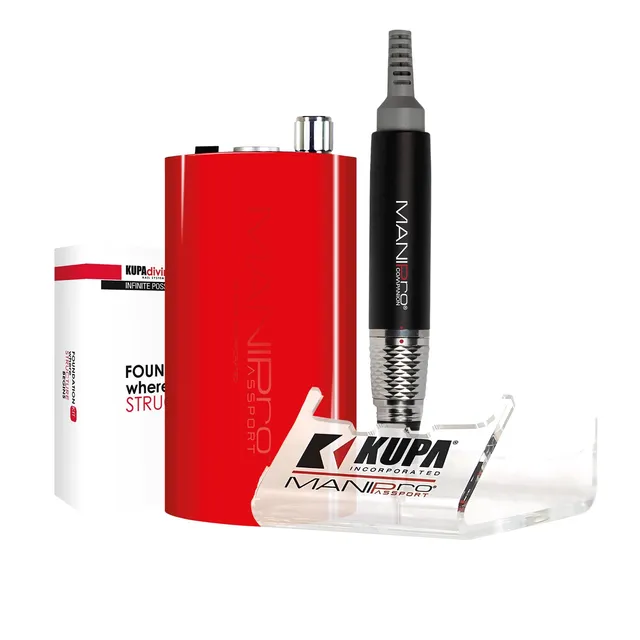kupa-manipro-passport-complete-red-ponceuse-portable-sans-fil-avec-kit-foundatio image 1