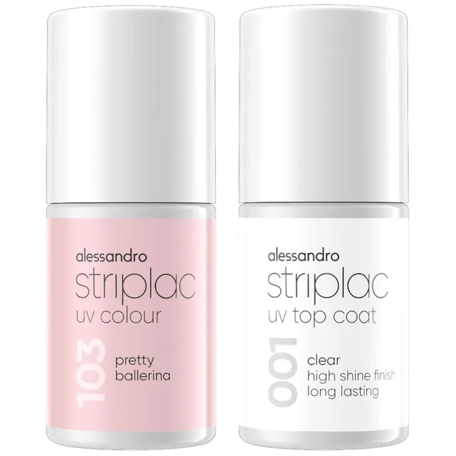 alessandro-striplac-duo-pretty-ballerina-top-coat-clear-vernis-uv-nude-6-5-ml-et image 1