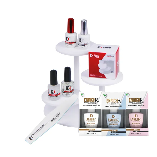 kupa-enrichrx-builder-gel-starter-bundle-kit-complet-builder-gel-avec-lampe-baby image 1