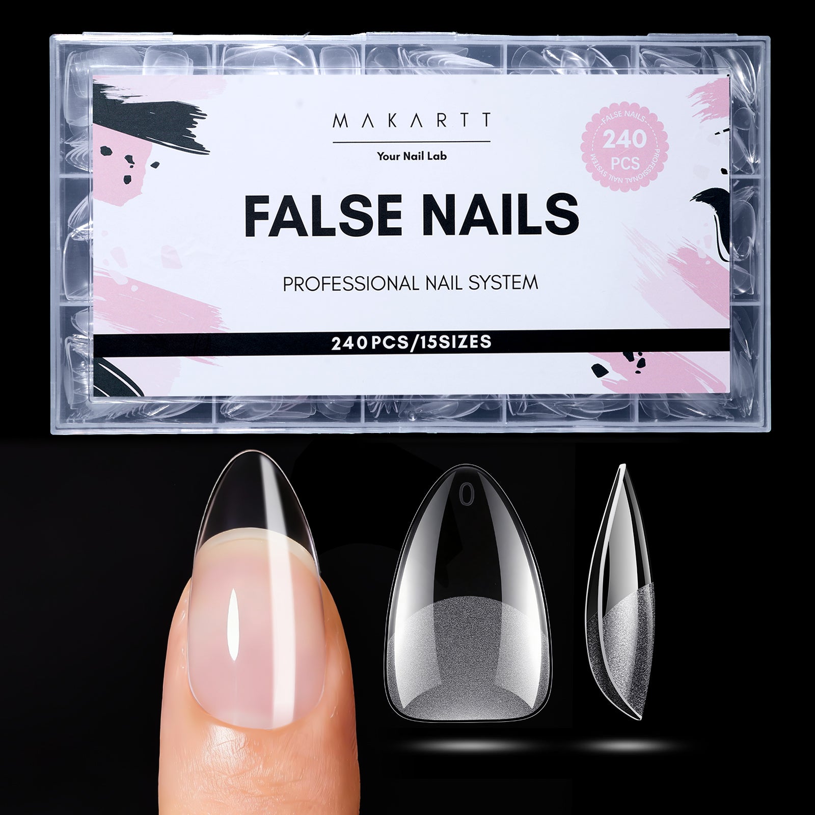 makartt-nail-tips-almond-capsules-pleines-et-demi-couvertes-multi-formes-240-pi- image 2