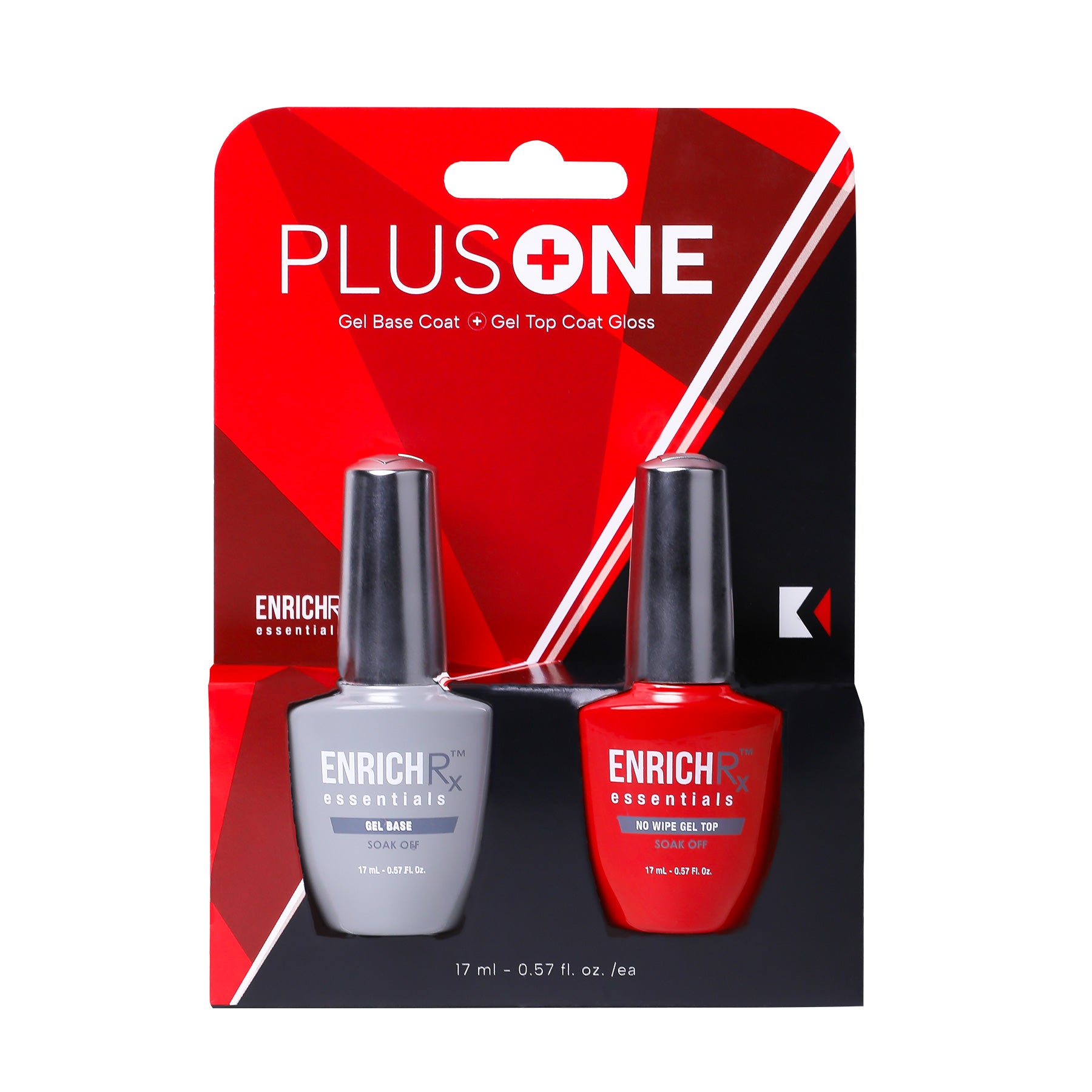 kupa-enrichrx-essentials-plus-one-duo-base-coat-et-top-coat-glossy-gel-soak-off- image 1