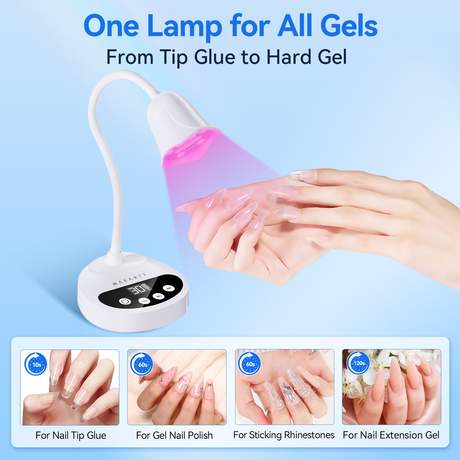 makartt-gooseneck-led-nail-light-lampe-ongles-led-col-de-cygne-avec-capteur-auto image 4