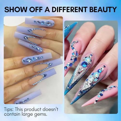 makartt-strass-pour-ongles-multi-tailles-1110-pi-ces-gems-dos-plat-en-6-dimensio image 2