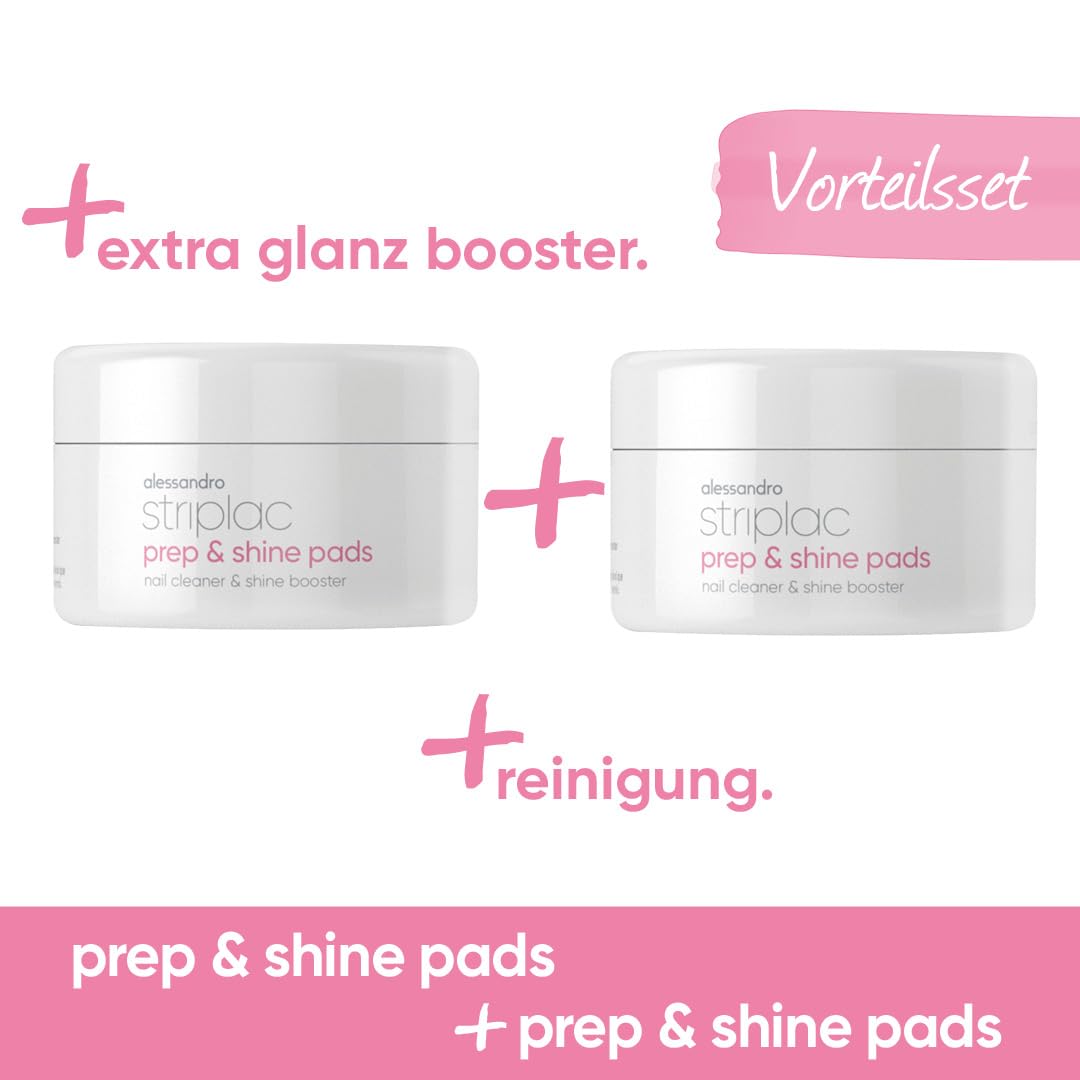 alessandro-striplac-prep-shine-pads-lot-de-2-paquets-de-100-tampons-2-en-1-netto image 2