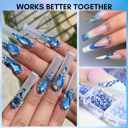 makartt-strass-pour-ongles-multi-tailles-1110-pi-ces-gems-dos-plat-en-6-dimensio image 7