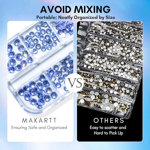 makartt-strass-pour-ongles-multi-tailles-1110-pi-ces-gems-dos-plat-en-6-dimensio image 3