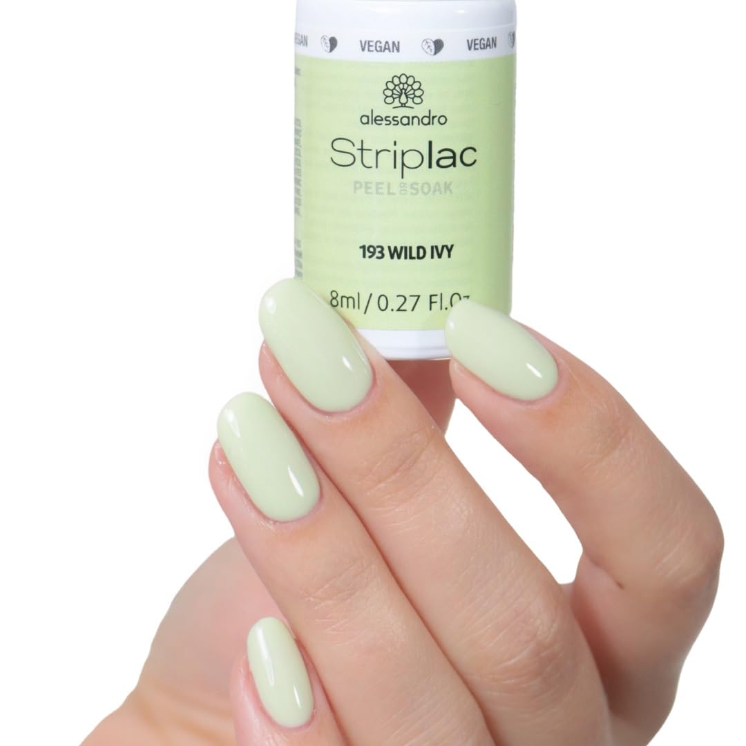 alessandro-striplac-wild-ivy-8-ml-vernis-ongles-uv-vert-clair-peel-off-vegan-ten image 3