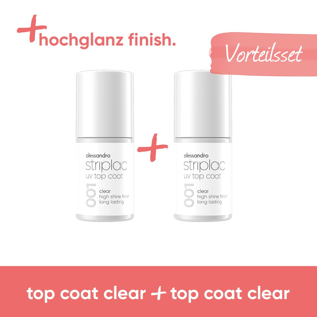 alessandro-striplac-top-coat-clear-bundle-lot-de-2-top-coats-uv-6-5-ml-brillance image 2