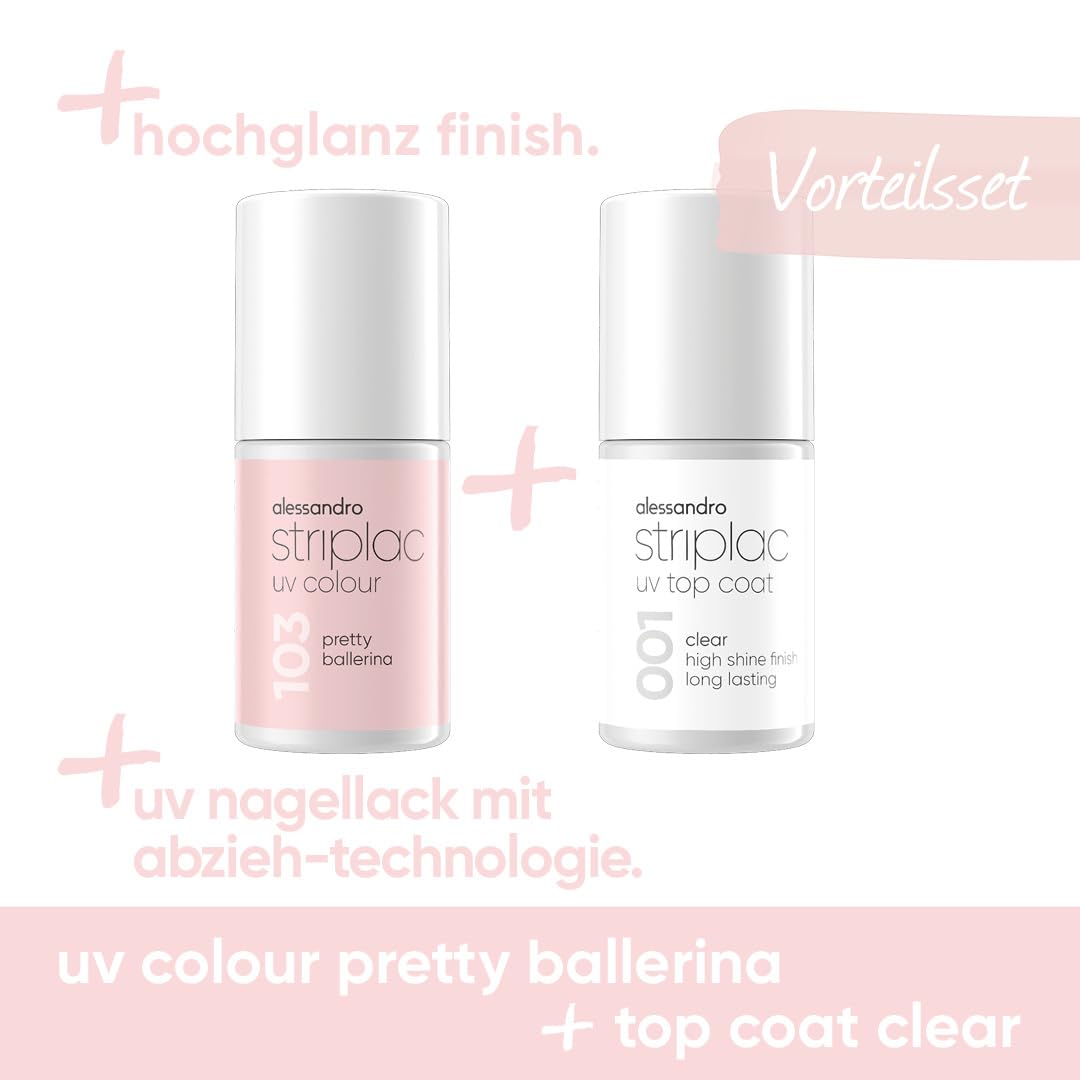 alessandro-striplac-duo-pretty-ballerina-top-coat-clear-vernis-uv-nude-6-5-ml-et image 2