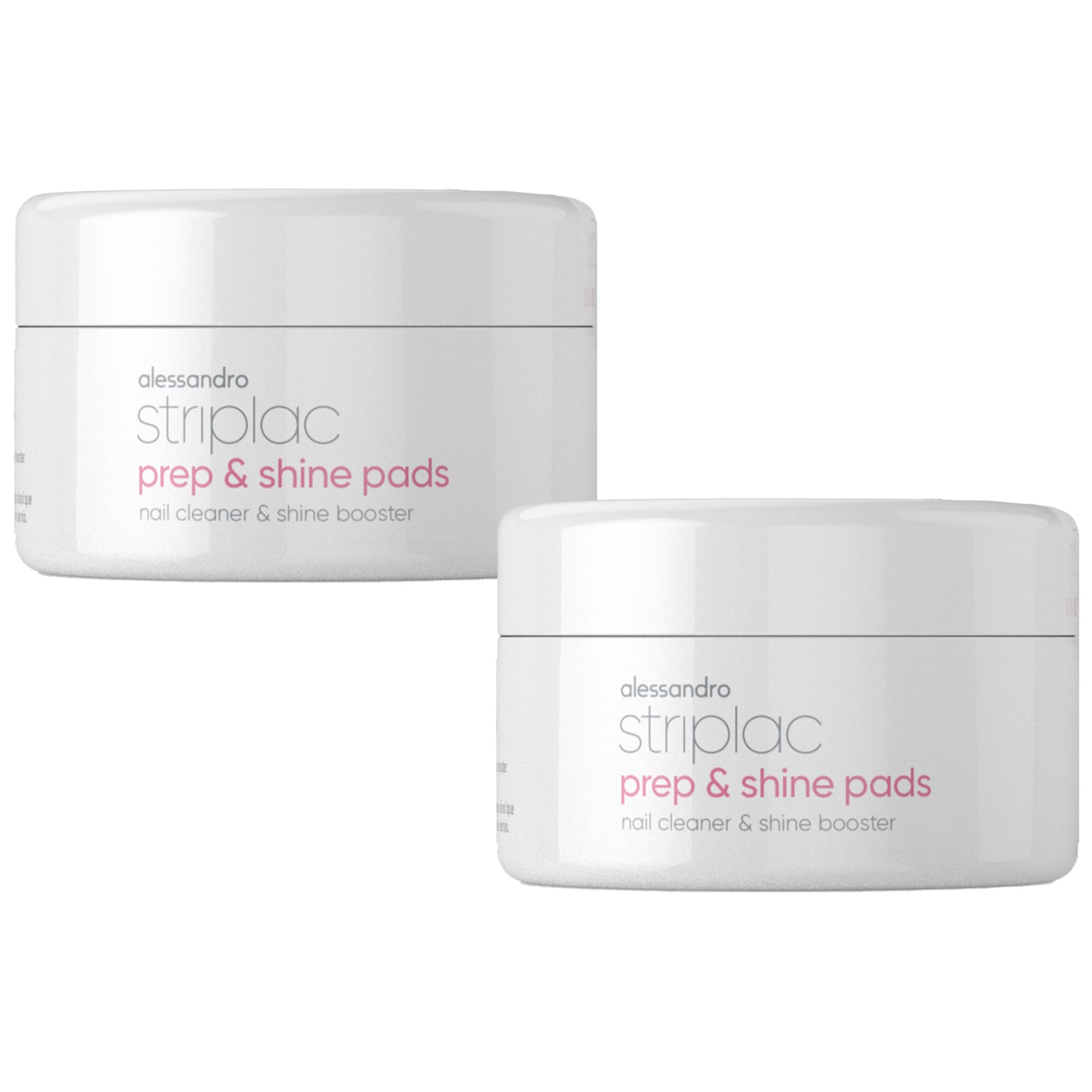 alessandro-striplac-prep-shine-pads-lot-de-2-paquets-de-100-tampons-2-en-1-netto image 1
