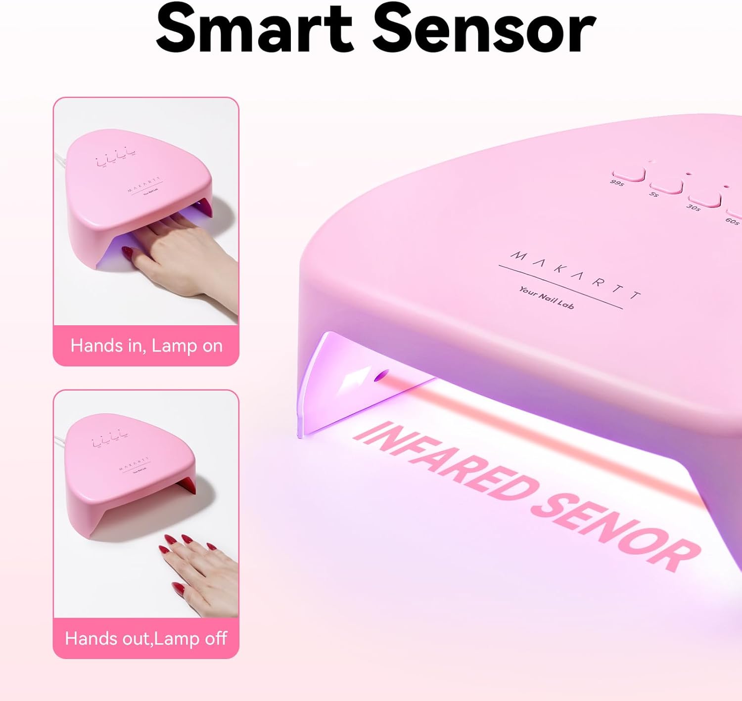 makartt-uv-nail-lamp-41-mw-cm-lampe-18-led-avec-capteur-automatique-et-4-minuteu image 5