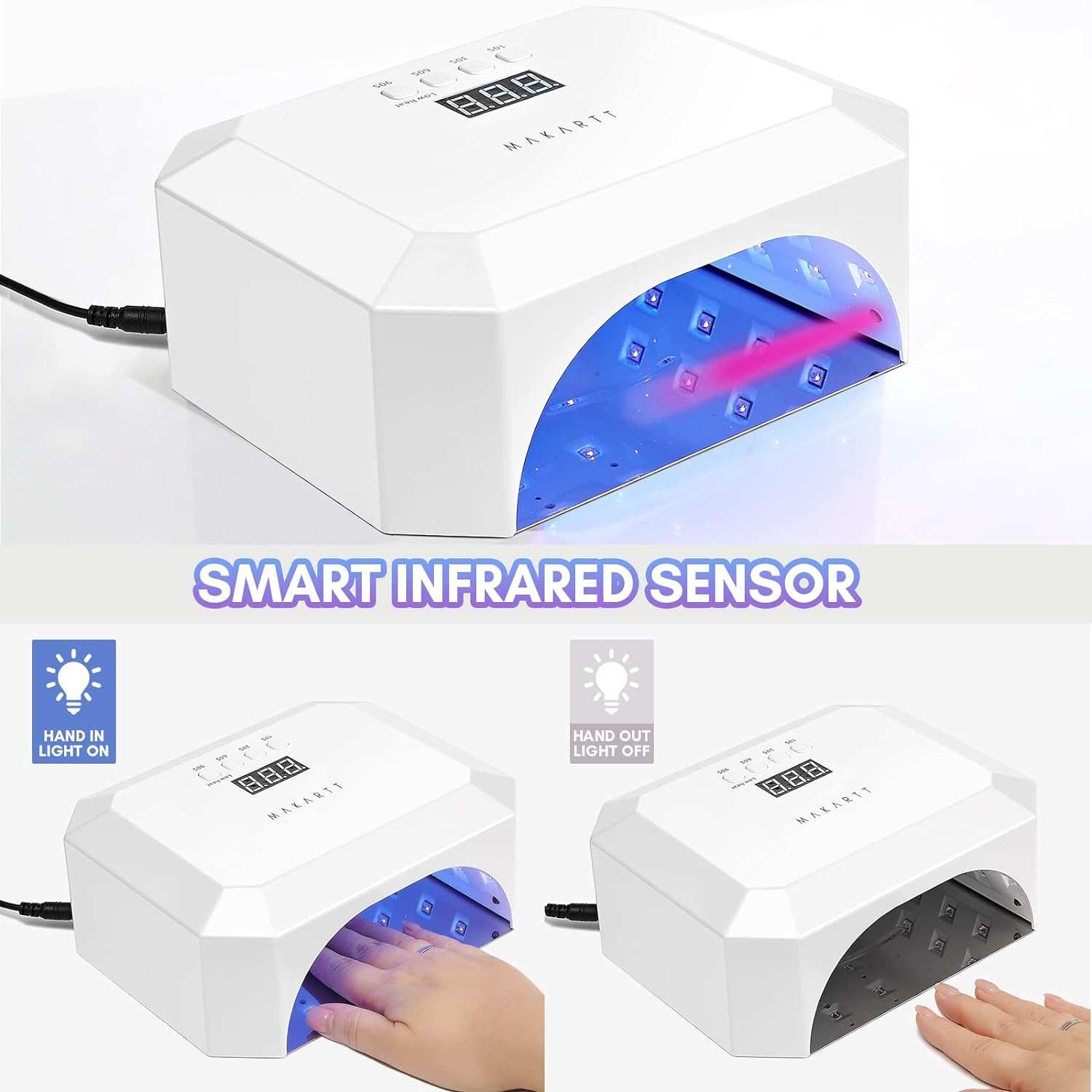 makartt-36w-uv-led-nail-lamp-lampe-ongles-36w-pour-vernis-gel-et-semi-permanent image 2