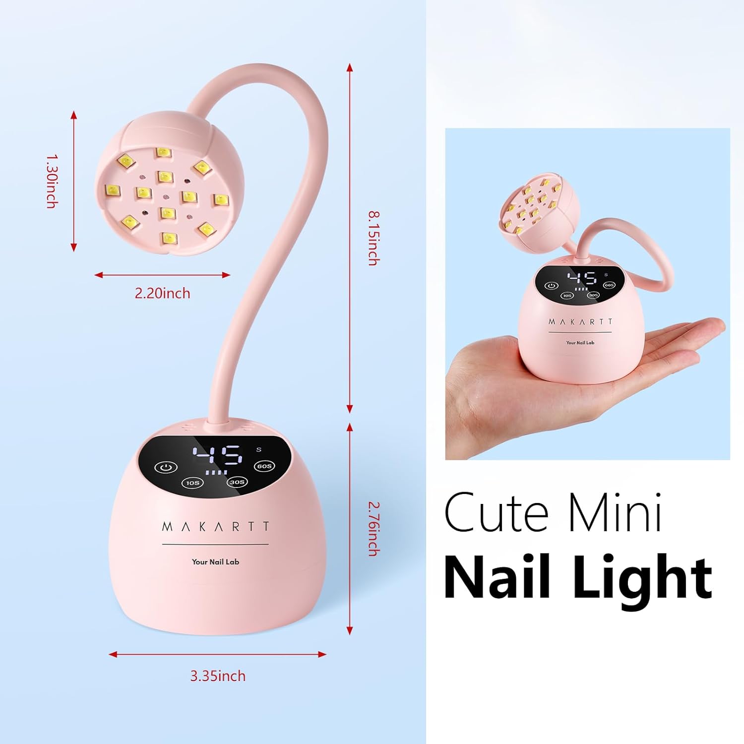 makartt-gooseneck-lampe-uv-led-ongles-39w-col-de-cygne-flexible-pour-gel-et-pres image 7