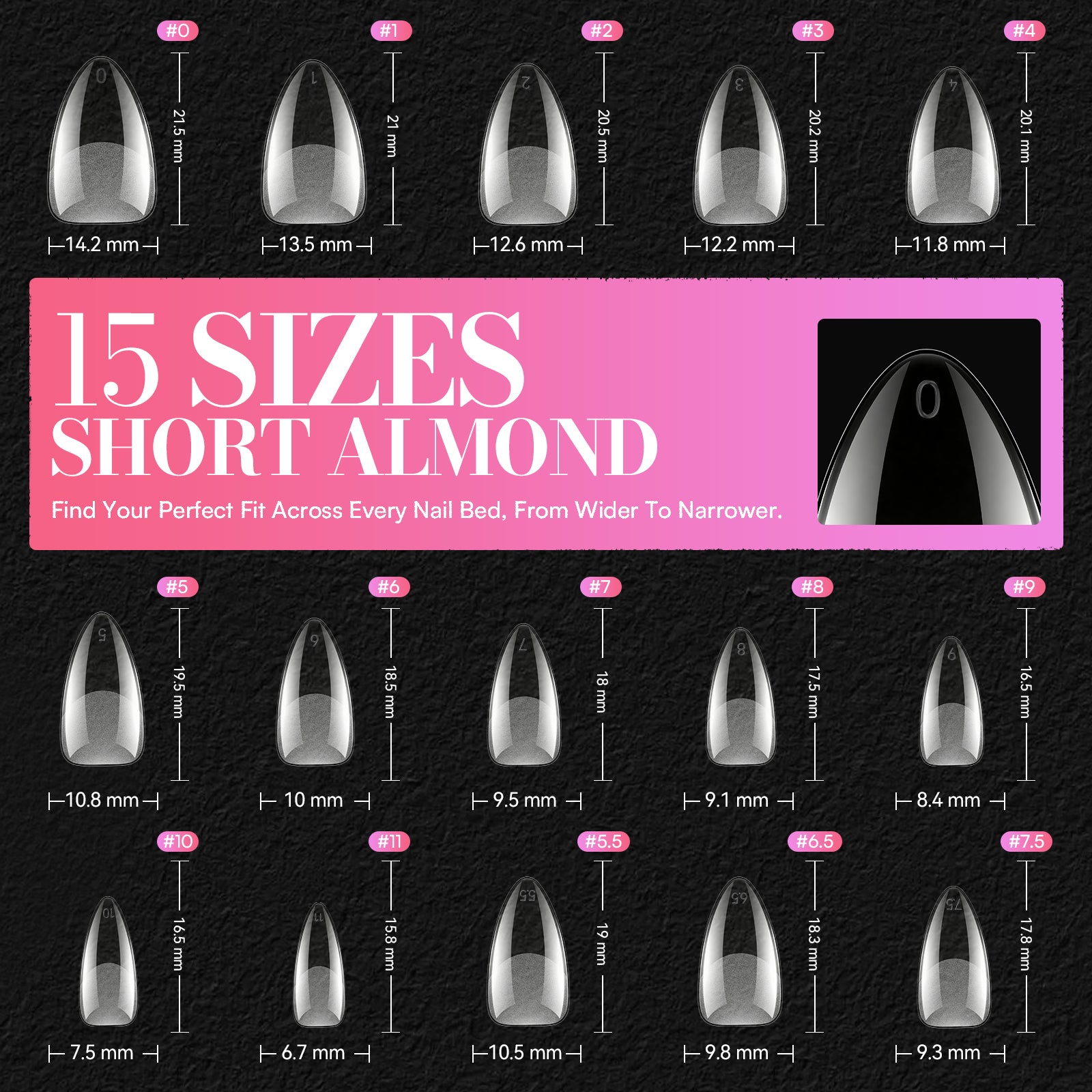 makartt-nail-tips-almond-capsules-pleines-et-demi-couvertes-multi-formes-240-pi- image 8