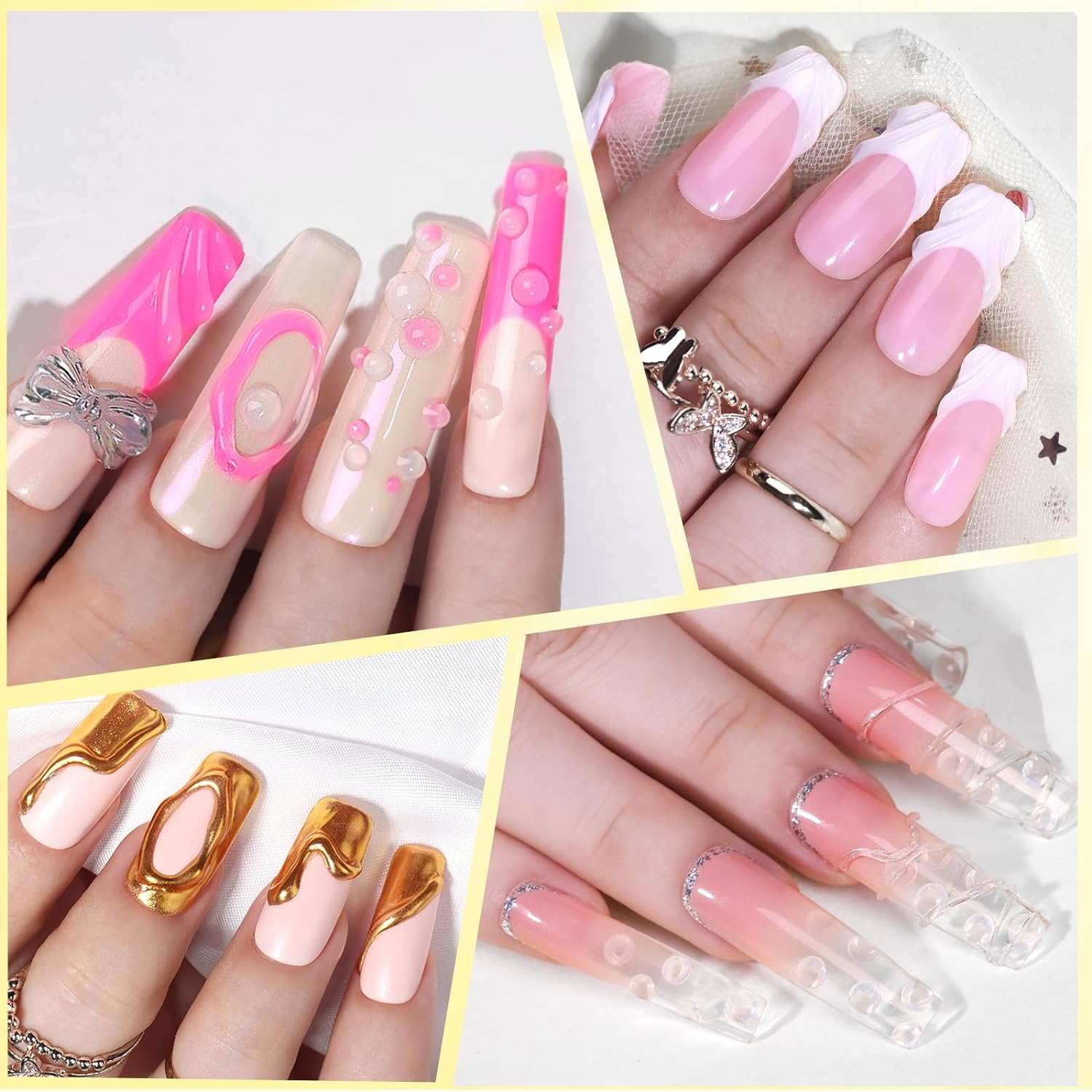 makartt-3d-nail-gel-gel-sculpture-3d-dur-et-colle-strass-en-tube-aiguille image 3