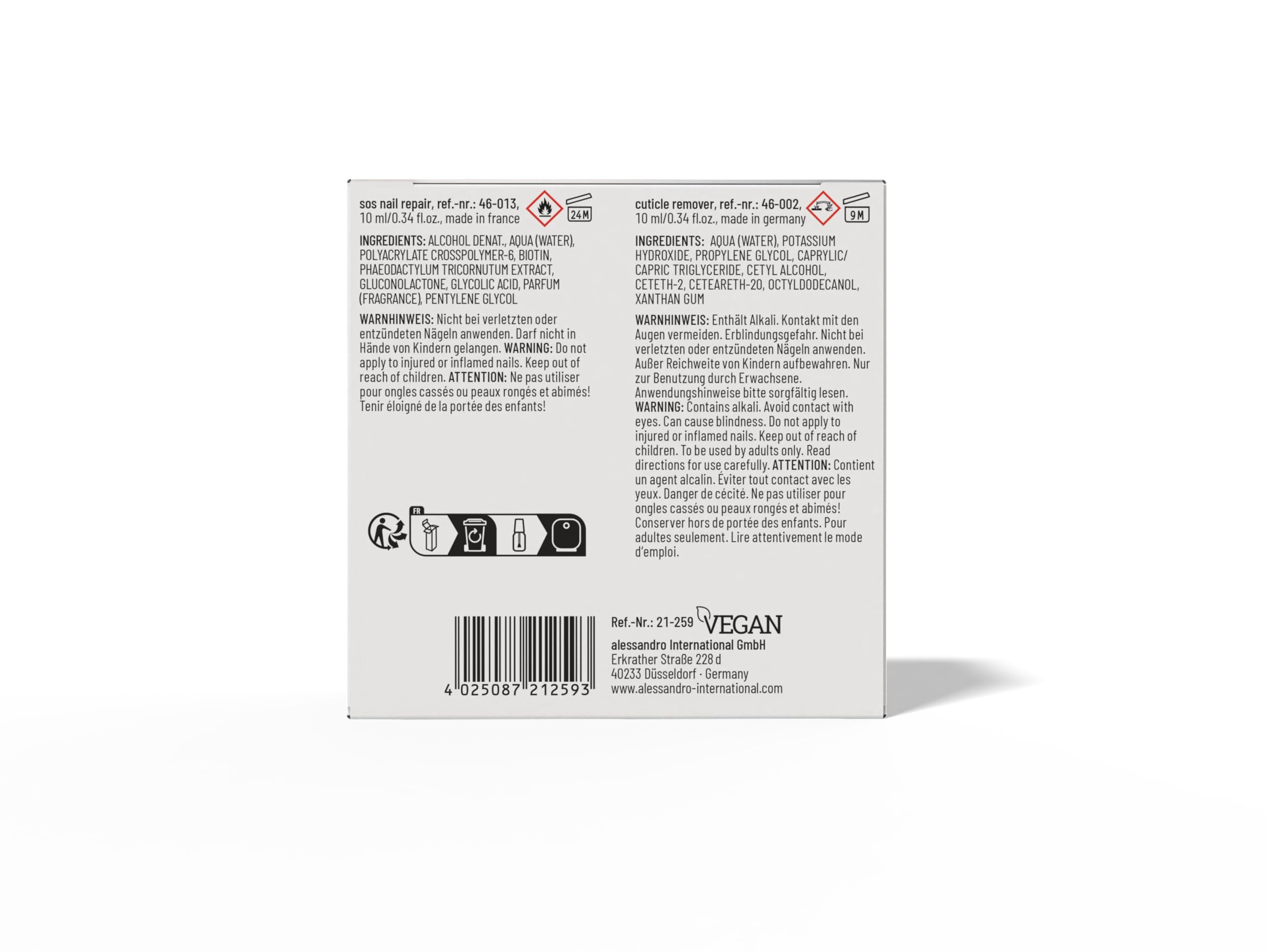 alessandro-bo-te-de-clinique-ongles-set-2-pi-ces-cuticle-remover-sos-nail-repair image 2