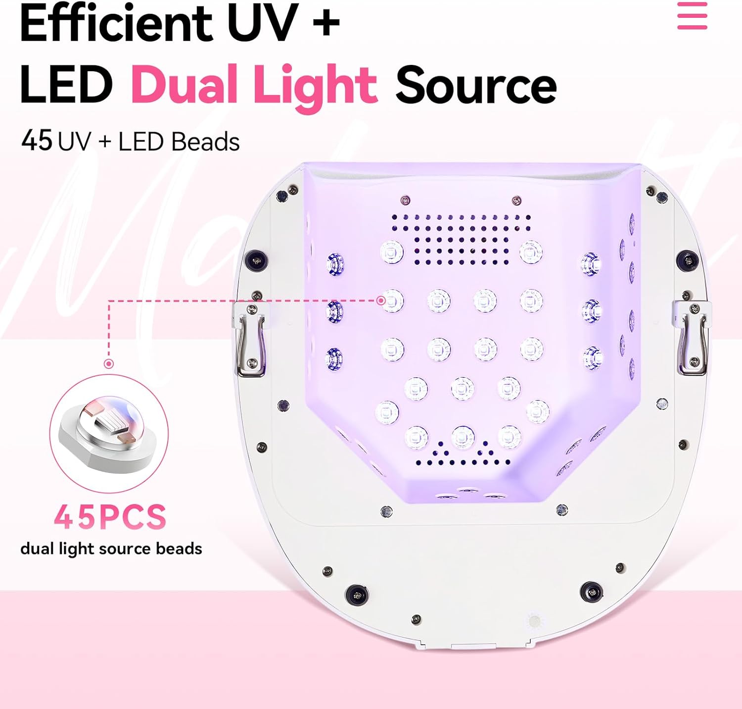 makartt-lampe-uv-30w-catalysation-rapide-avec-poign-e-lampe-ongles-uv-led-portab image 6