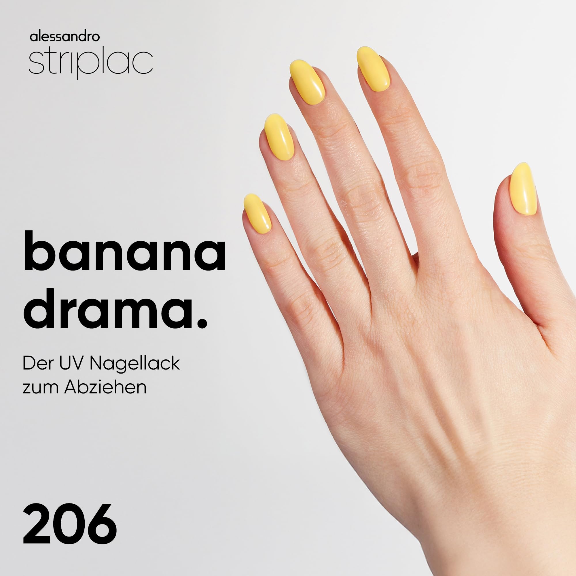 alessandro-striplac-vernis-ongles-uv-banana-drama-jaune-opaque-tenue-jusqu-15-jo image 2