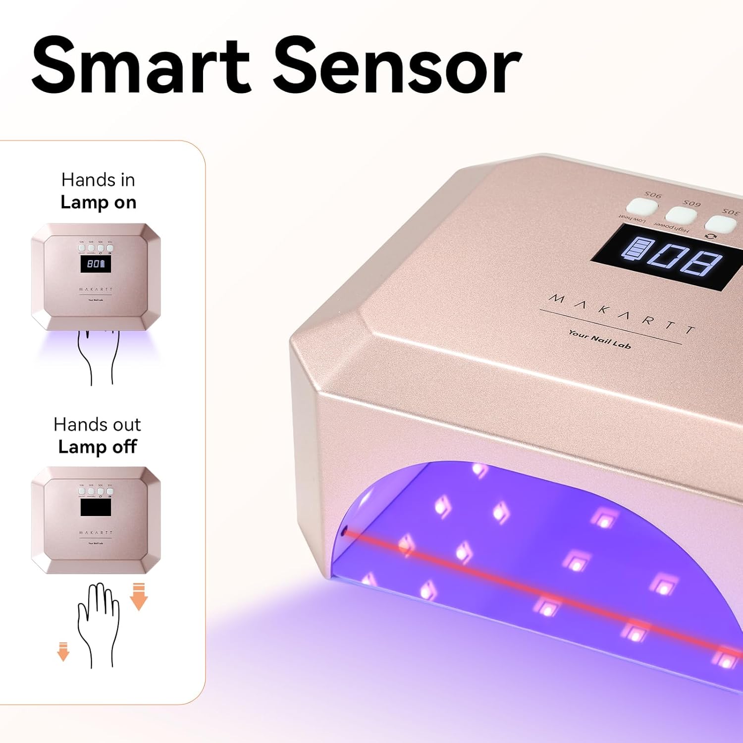 makartt-rose-pink-30w-uv-led-nail-lamp-lampe-ongles-rose-rechargeable-sans-fil image 6