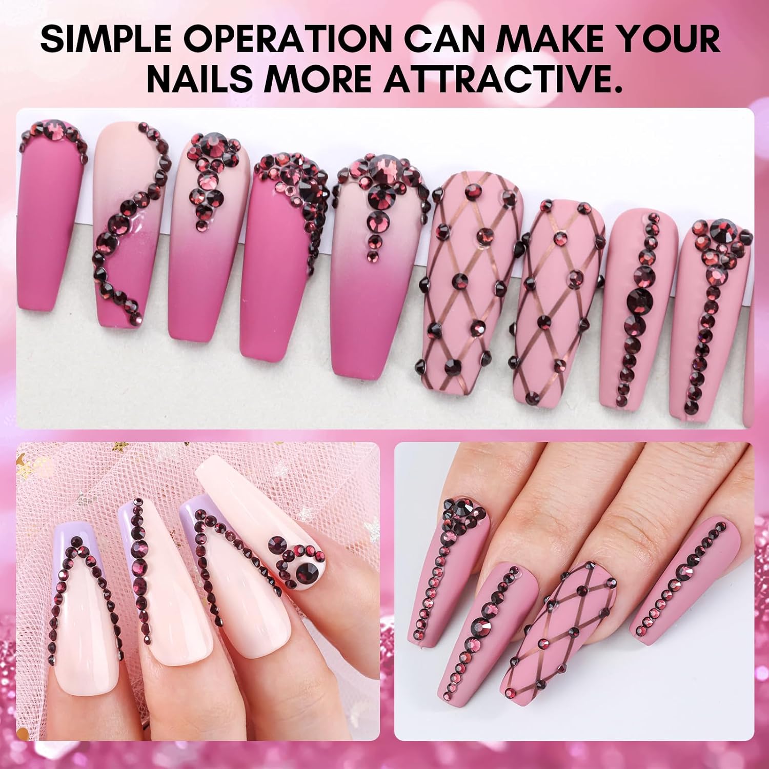 makartt-nail-decoration-rhinestone-set-coffret-de-strass-et-pierres-d-coratives- image 2