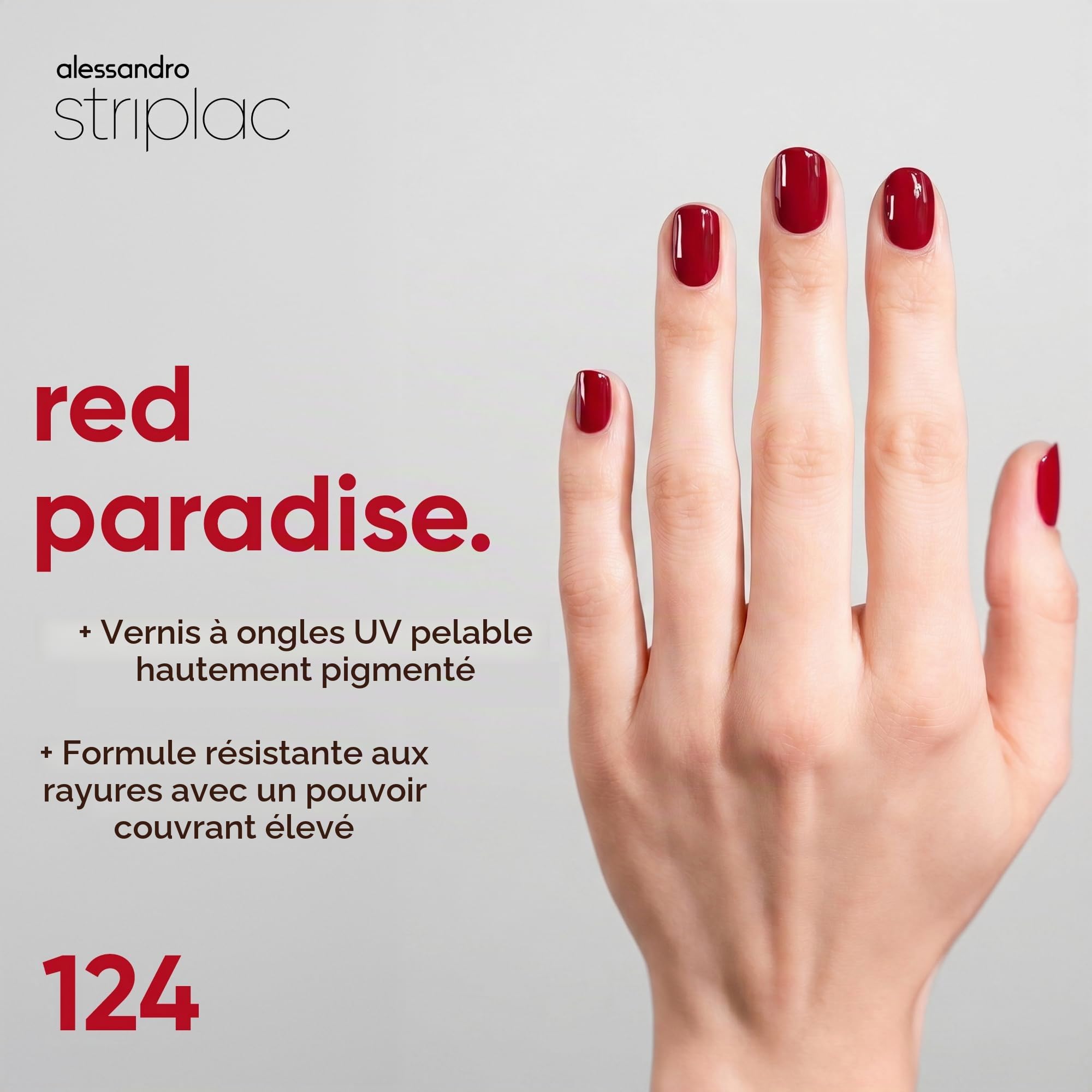 alessandro-striplac-red-paradise-vernis-uv-rouge-peel-off-tenue-jusqu-15-jours-v image 2