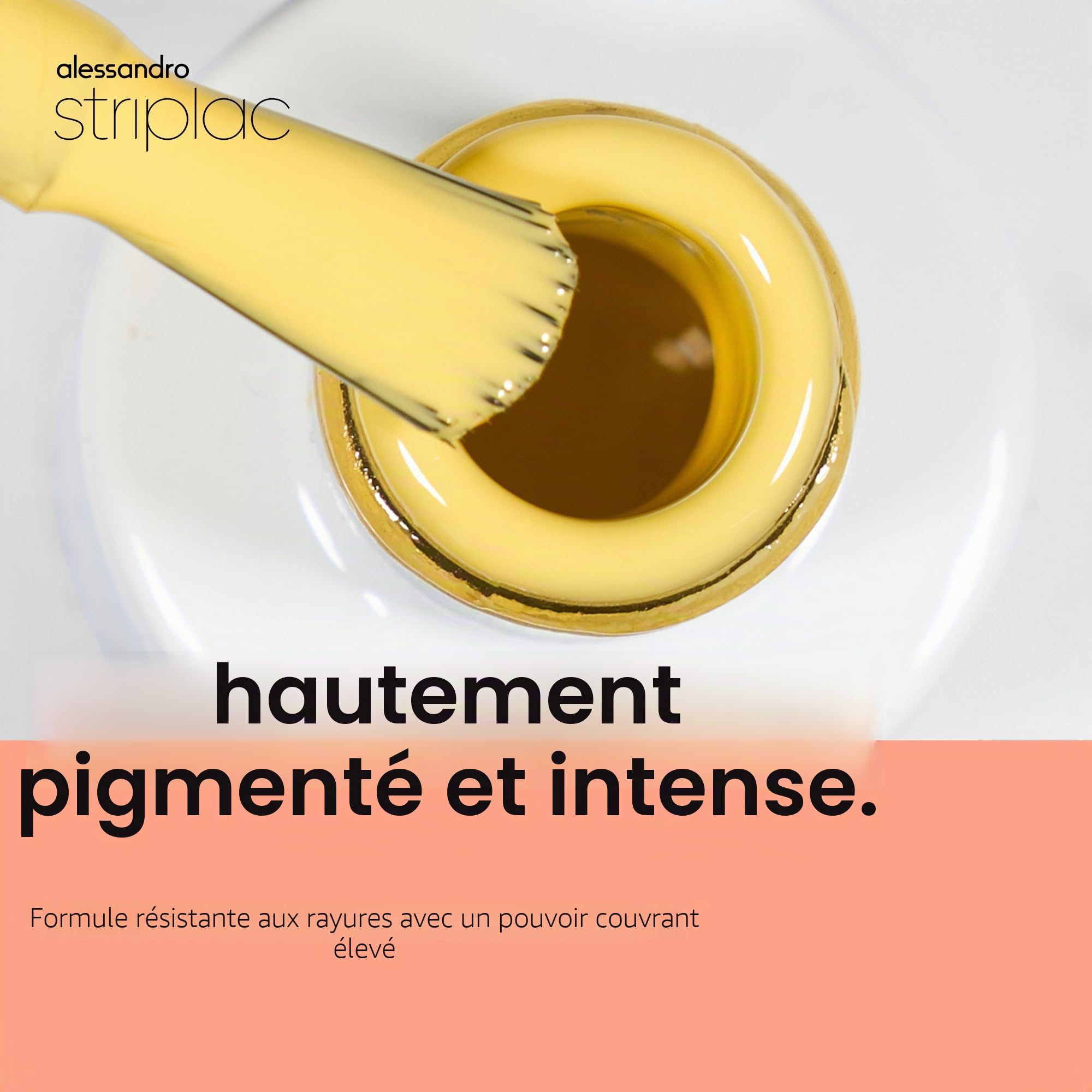 alessandro-striplac-vernis-ongles-uv-banana-drama-jaune-opaque-tenue-jusqu-15-jo image 3