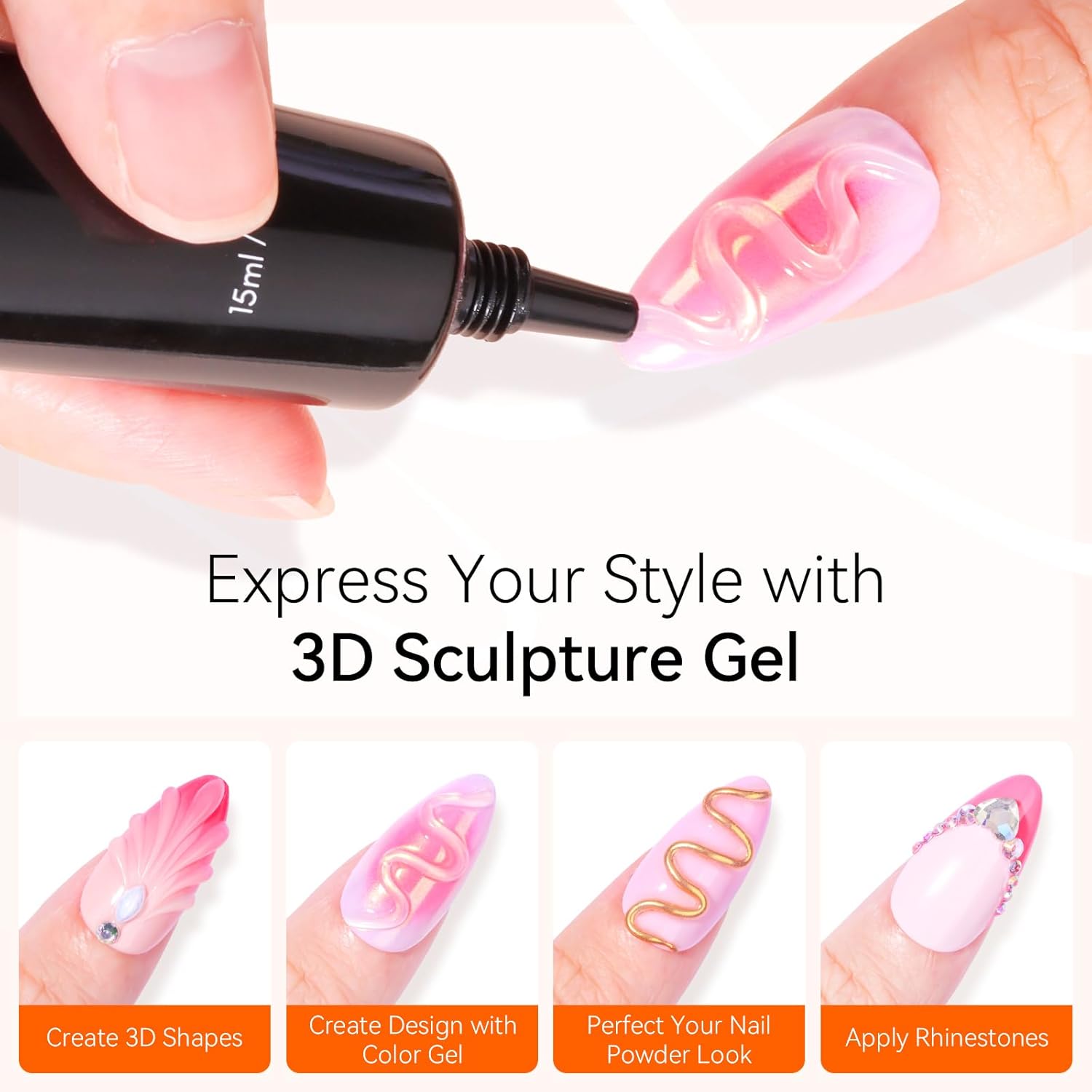 makartt-3d-gel-sculpture-gel-gel-de-sculpture-3d-pour-motifs-fleurs-et-nail-art- image 2
