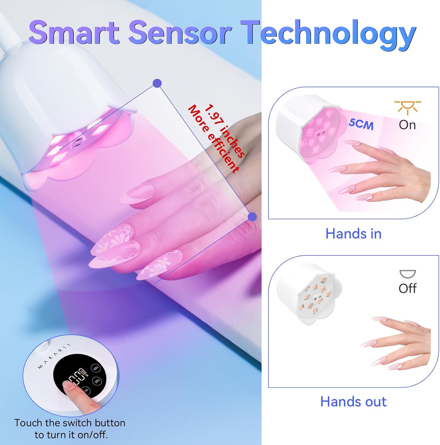 makartt-lotus-flower-lampe-uv-30w-pour-ongles-en-gel image 6