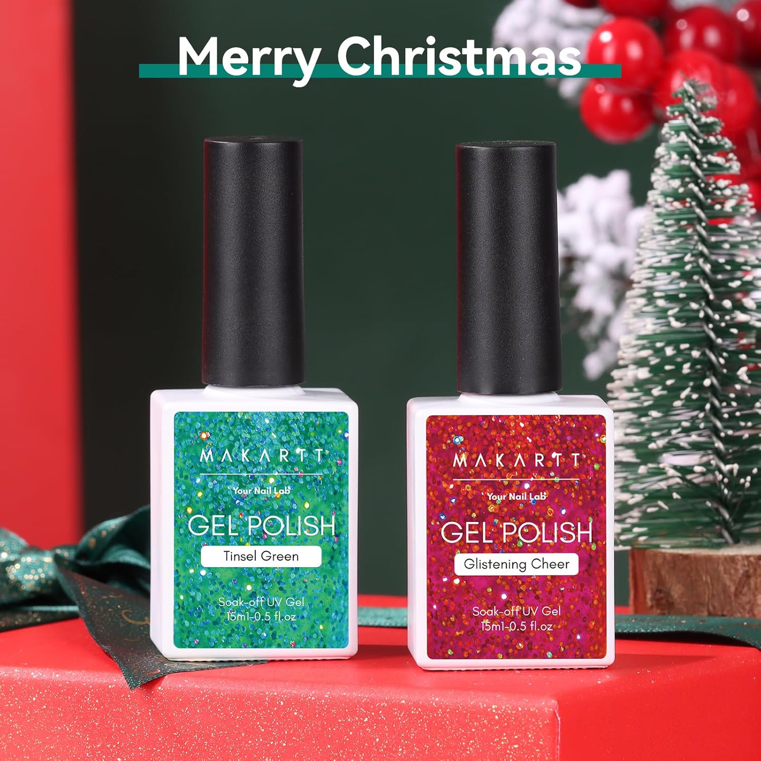 makartt-christmas-glitter-gel-nail-polish-set-coffret-vernis-gel-paillet-rouge-e image 7