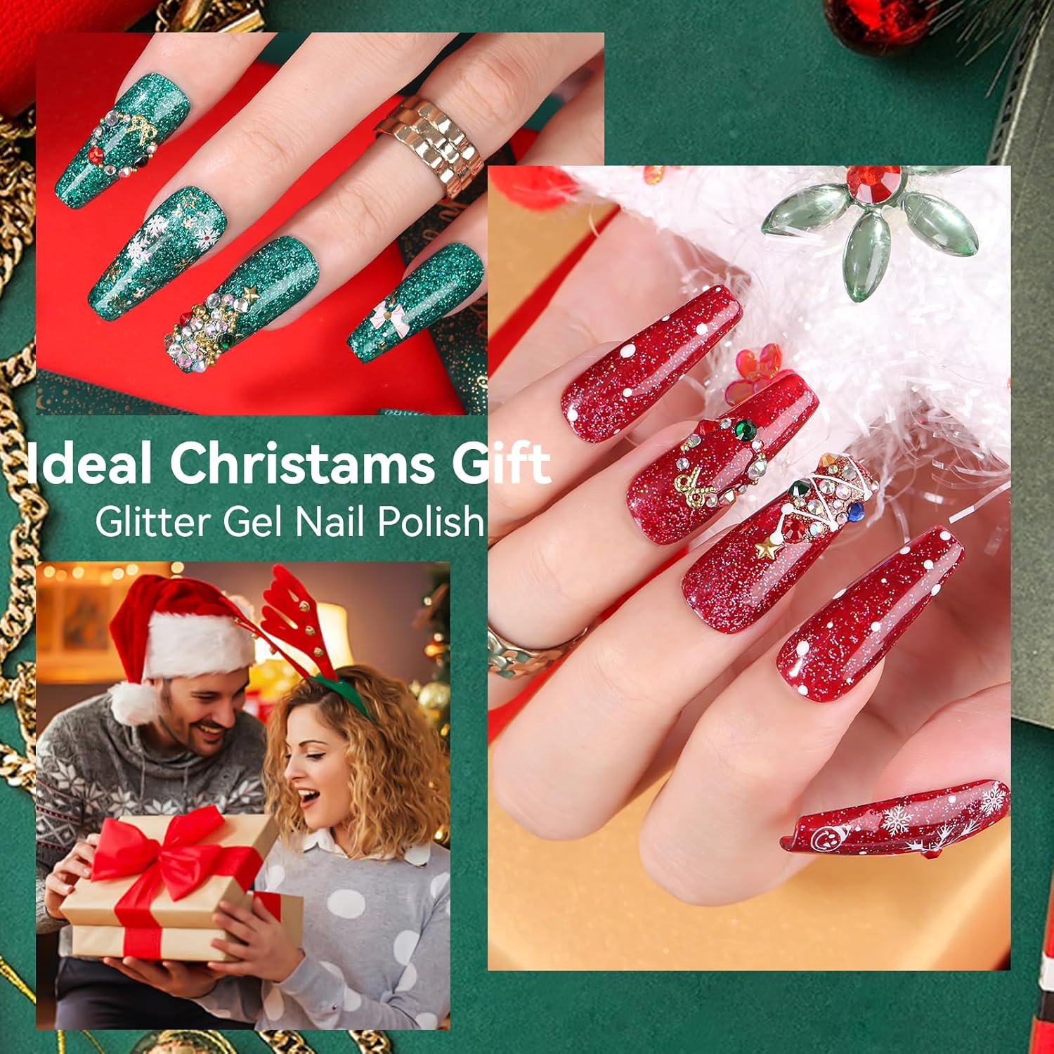 makartt-christmas-glitter-gel-nail-polish-set-coffret-vernis-gel-paillet-rouge-e image 3