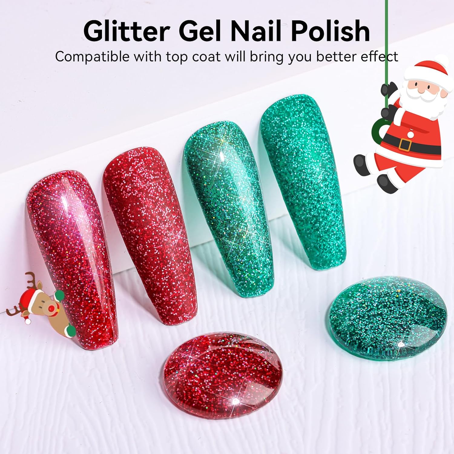 makartt-christmas-glitter-gel-nail-polish-set-coffret-vernis-gel-paillet-rouge-e image 6