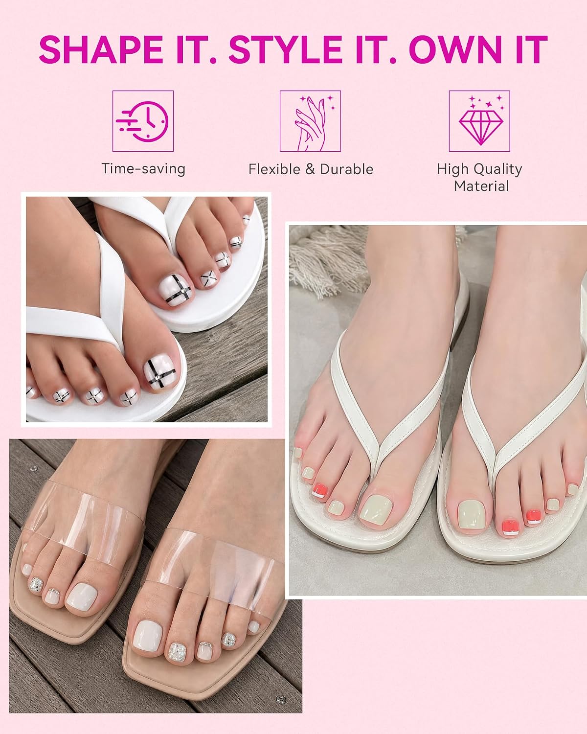 makartt-short-square-round-toe-nail-tips-capsules-d-ongles-de-pieds-carr-es-arro image 3