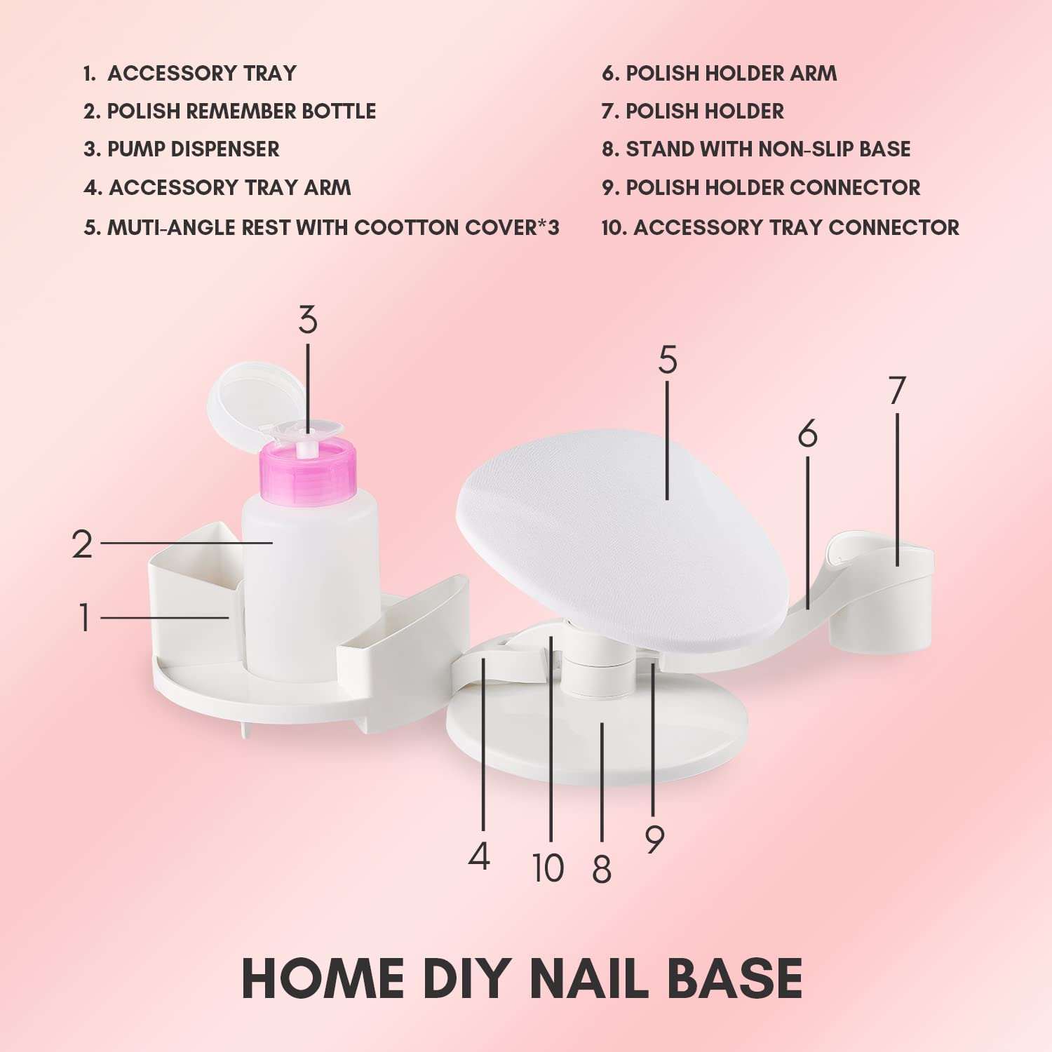 makartt-nail-stand-hand-rest-support-de-main-et-repose-main-de-manucure-avec-por image 7