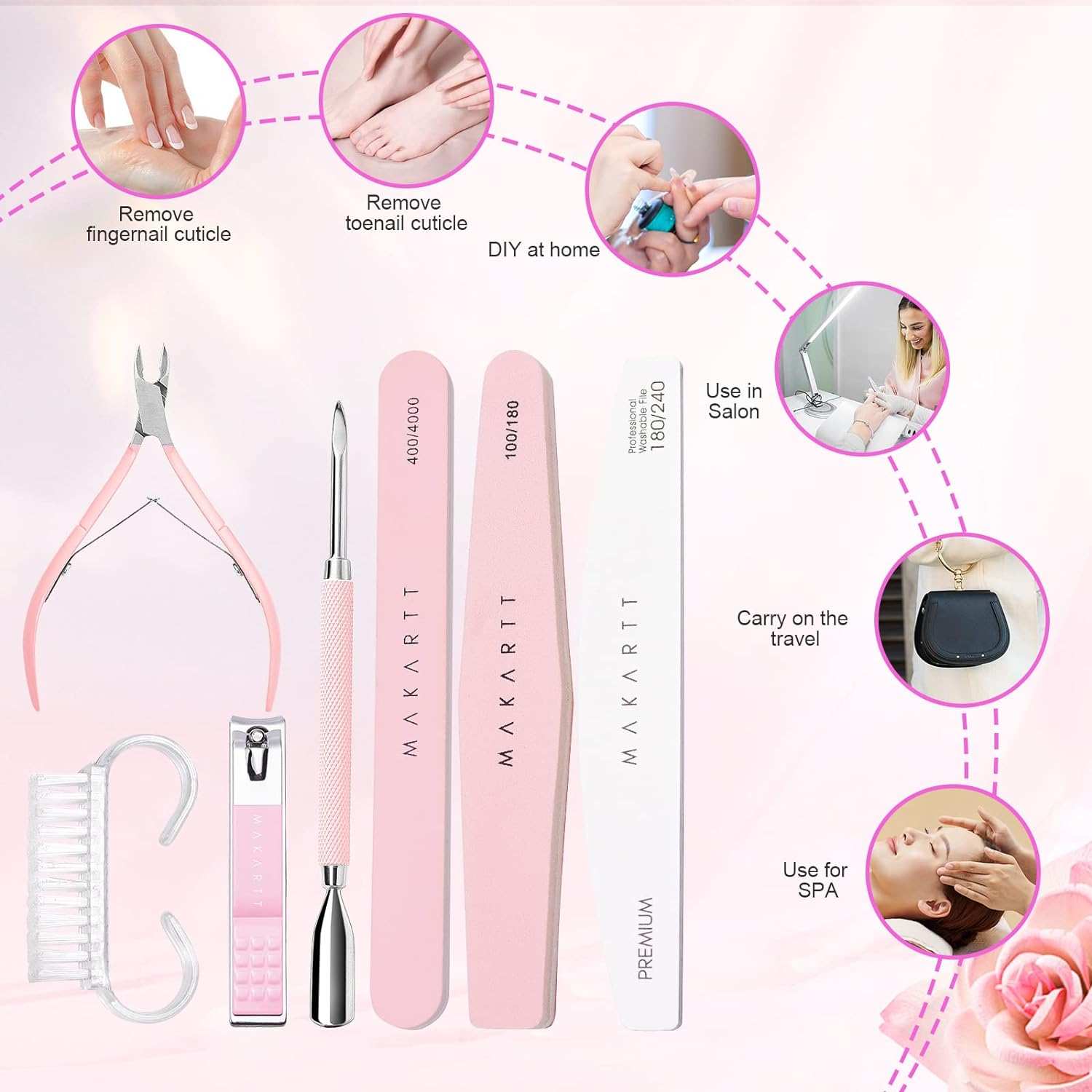 makartt-multifunctional-nail-care-tool-kit-kit-de-manucure-outils-de-pr-paration image 3