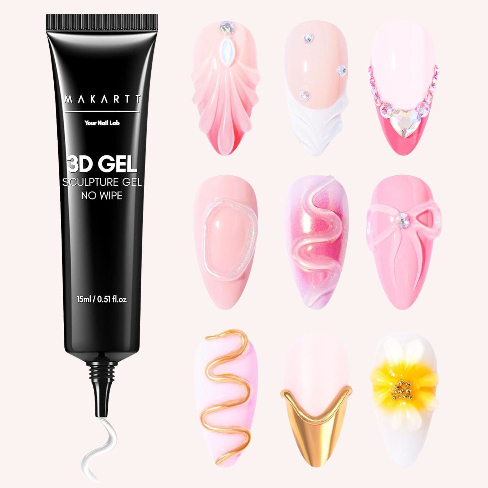 makartt-3d-gel-sculpture-gel-gel-de-sculpture-3d-pour-motifs-fleurs-et-nail-art- image 1